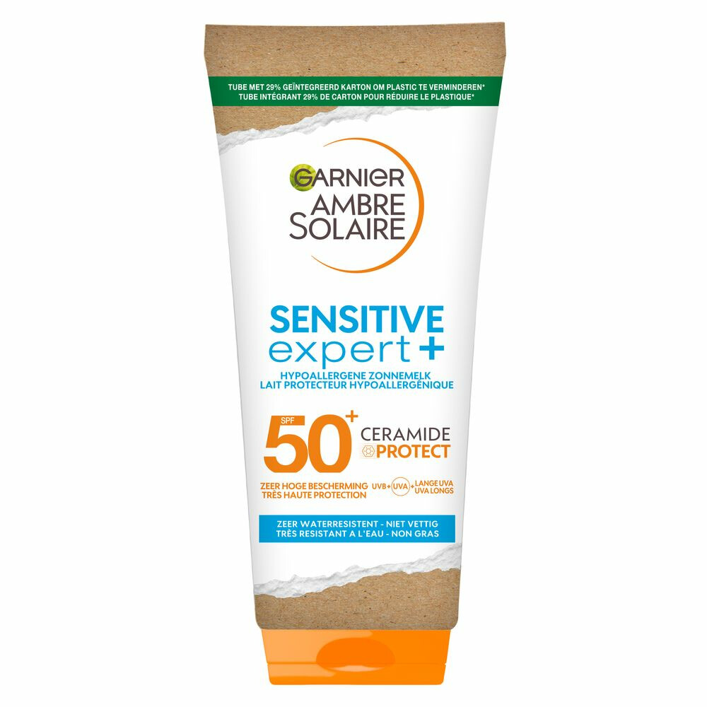 Product afbeelding van Garnier Ambre Solaire Sensitive Expert+ zonnebrandmelk SPF 50+ - 175 ml