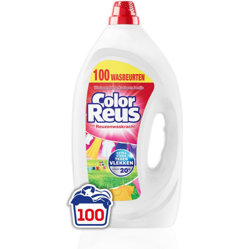 Product afbeelding van Witte Reus vloeibaar wasmiddel - color reus - 100 wasbeurten - 4,5 l