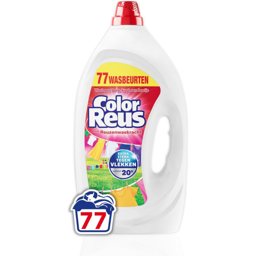Product afbeelding van Color Reus vloeibaar wasmiddel gel - gekleurde was - 77 wasbeurten