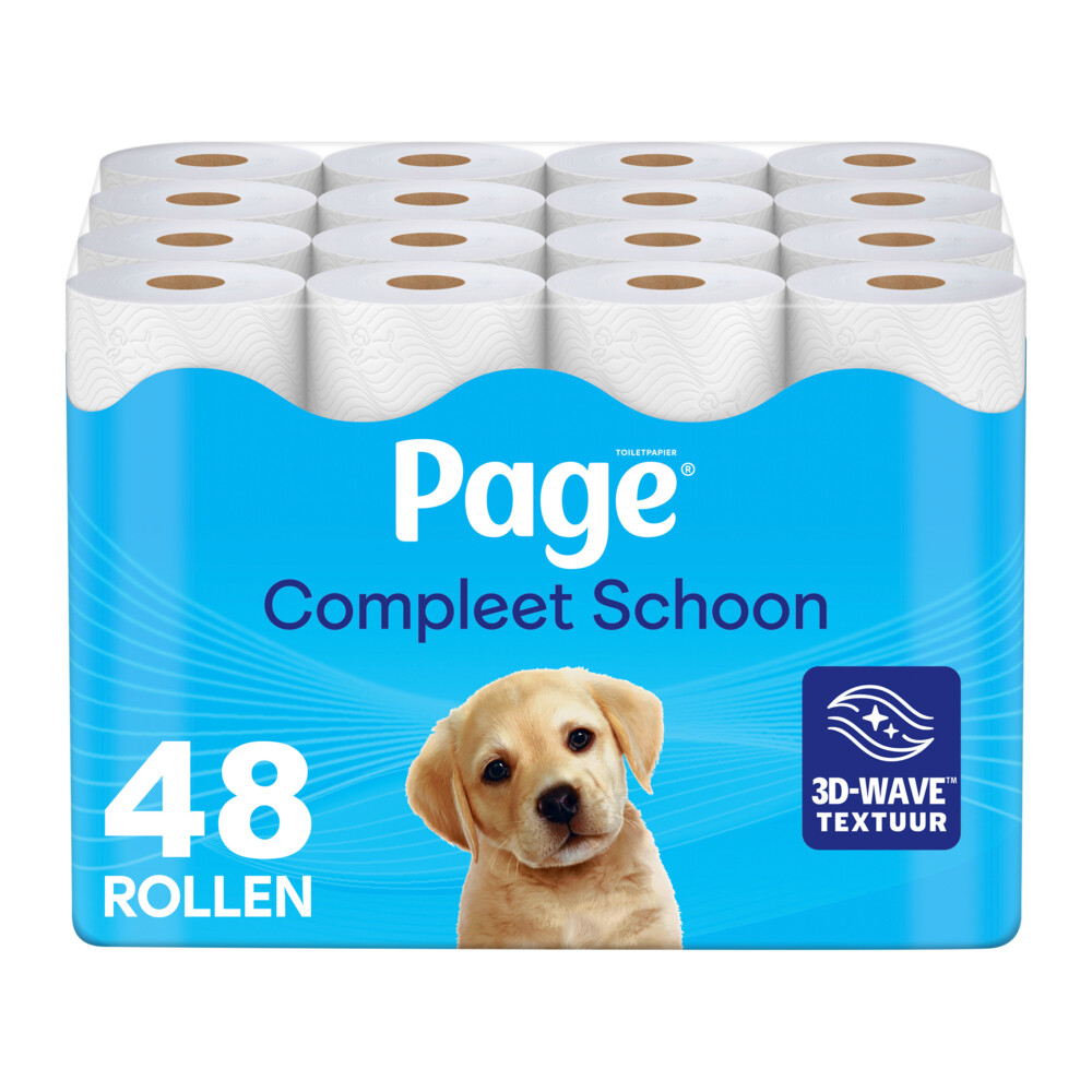 Product afbeelding van Page toiletpapier Compleet Schoon - 2-laags - 48 rollen