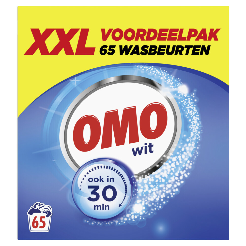 Product afbeelding van Omo XXL waspoeder Wit - 65 wasbeurten