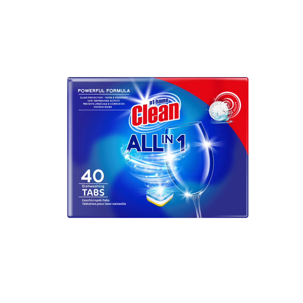 Product afbeelding van At Home vaatwastabletten - all-in-1 - 480 stuks