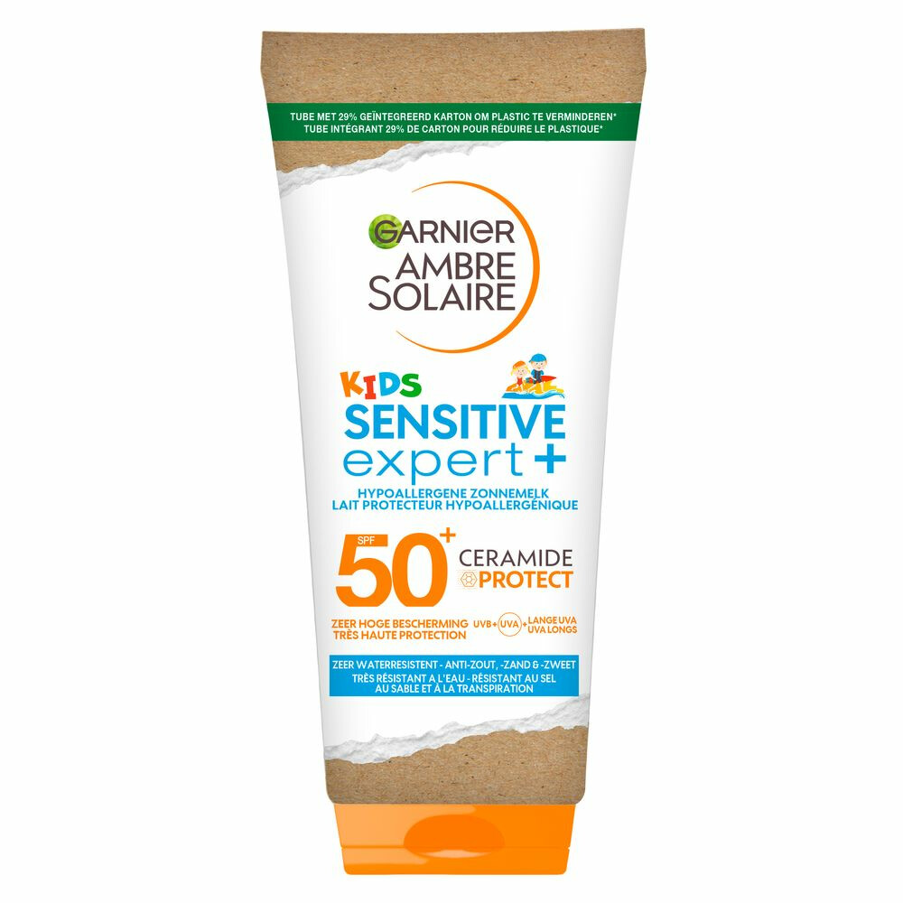 Product afbeelding van Garnier Ambre Solaire Sensitive Expert+ Kids Zonnebrandmelk - SPF 50+ - 175 ml