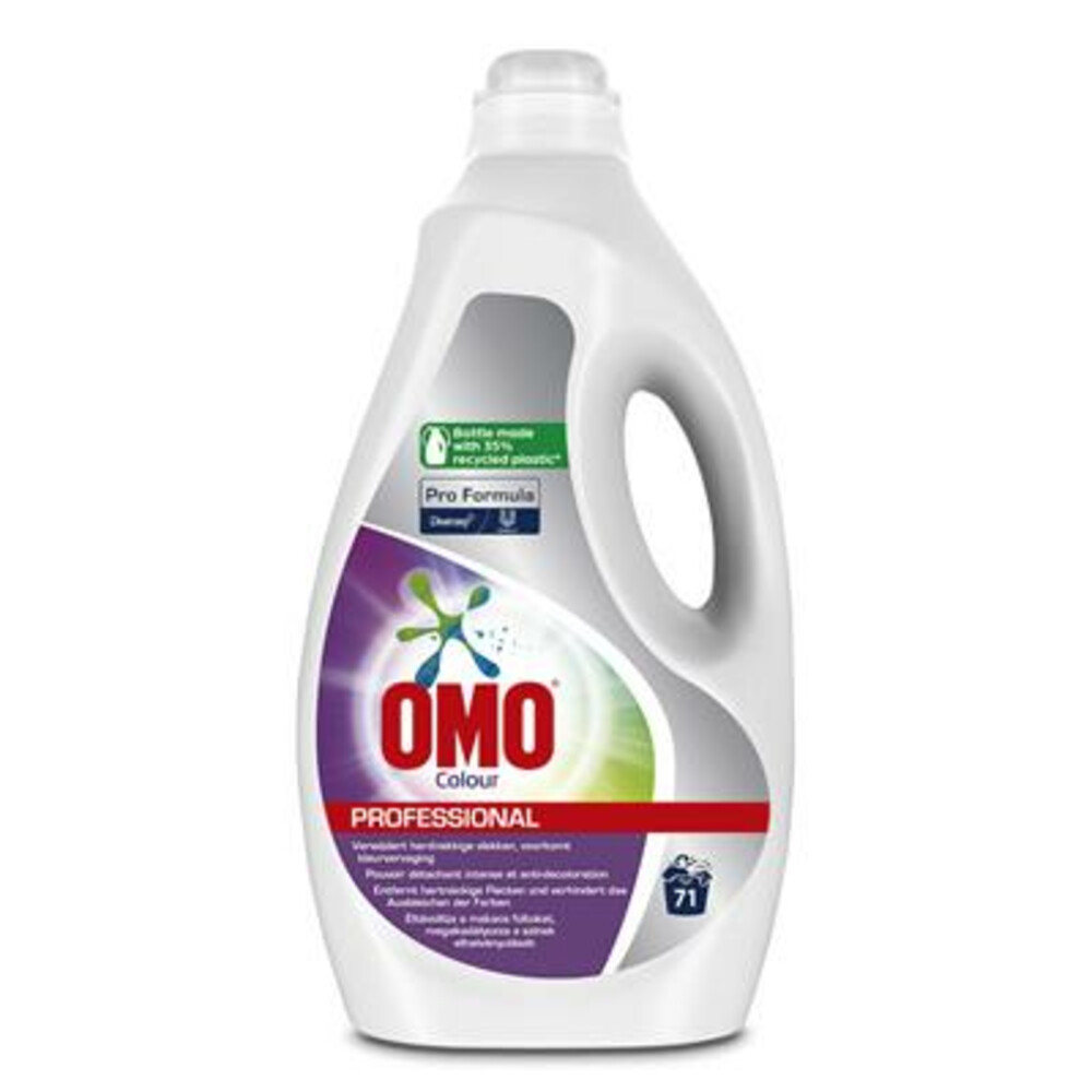 Product afbeelding van OMO Professional vloeibaar wasmiddel - Color Pro Formula - 71 wasbeurten - 5 liter