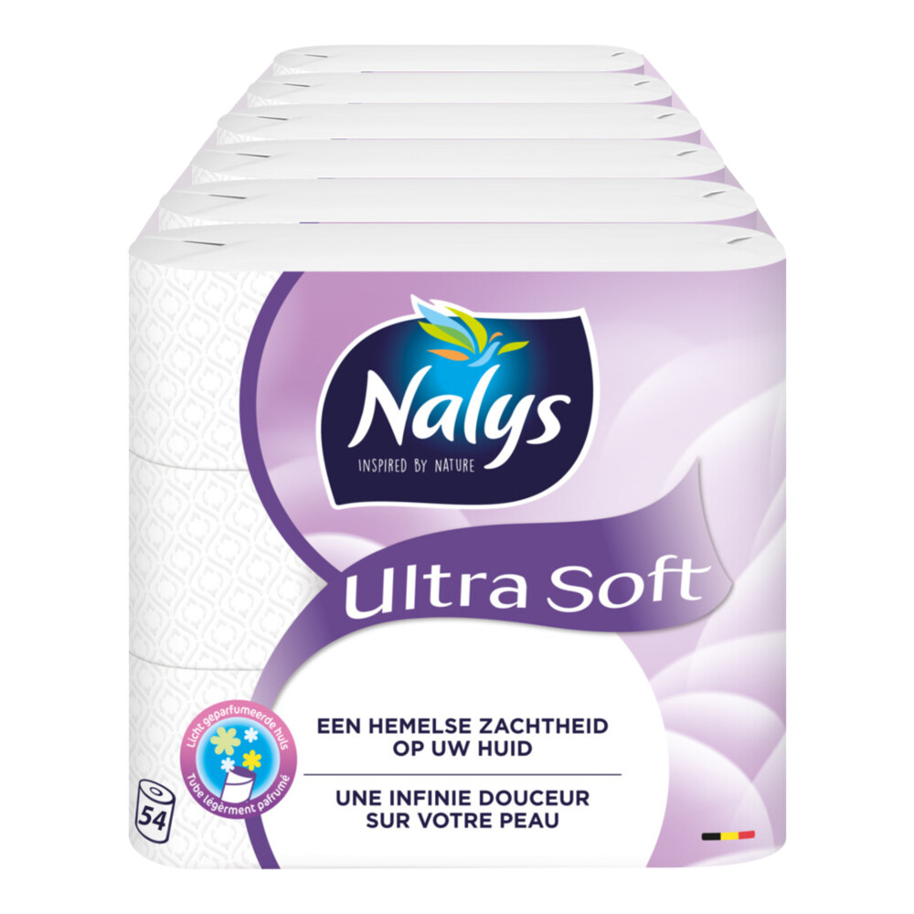 Product afbeelding van Nalys Ultra Soft toiletpapier - 54 rollen - 2-laags