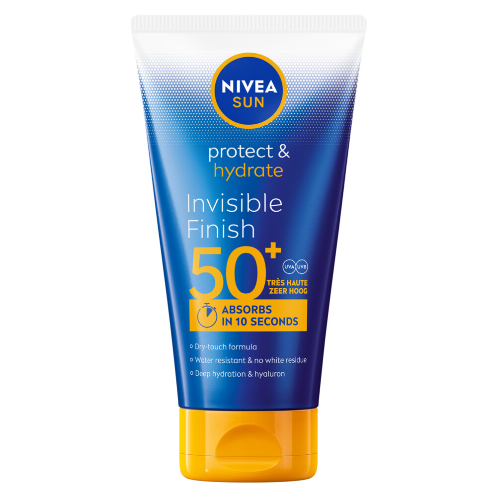 Product afbeelding van NIVEA Sun Protect & Hydrate Invisible Finish Zonnebrandcrème - SPF50+ - 150 ml