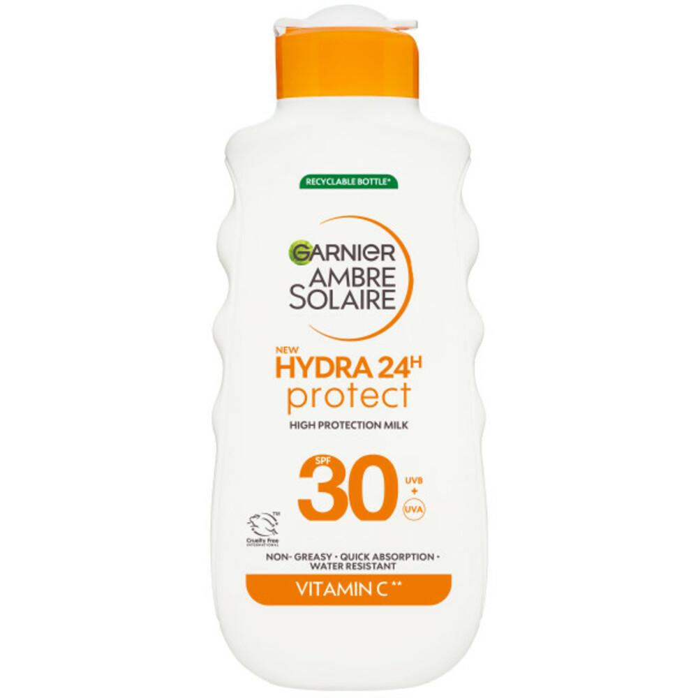 Product afbeelding van Garnier Ambre Solaire Hydra 24h Protect Zonnemelk - SPF 30