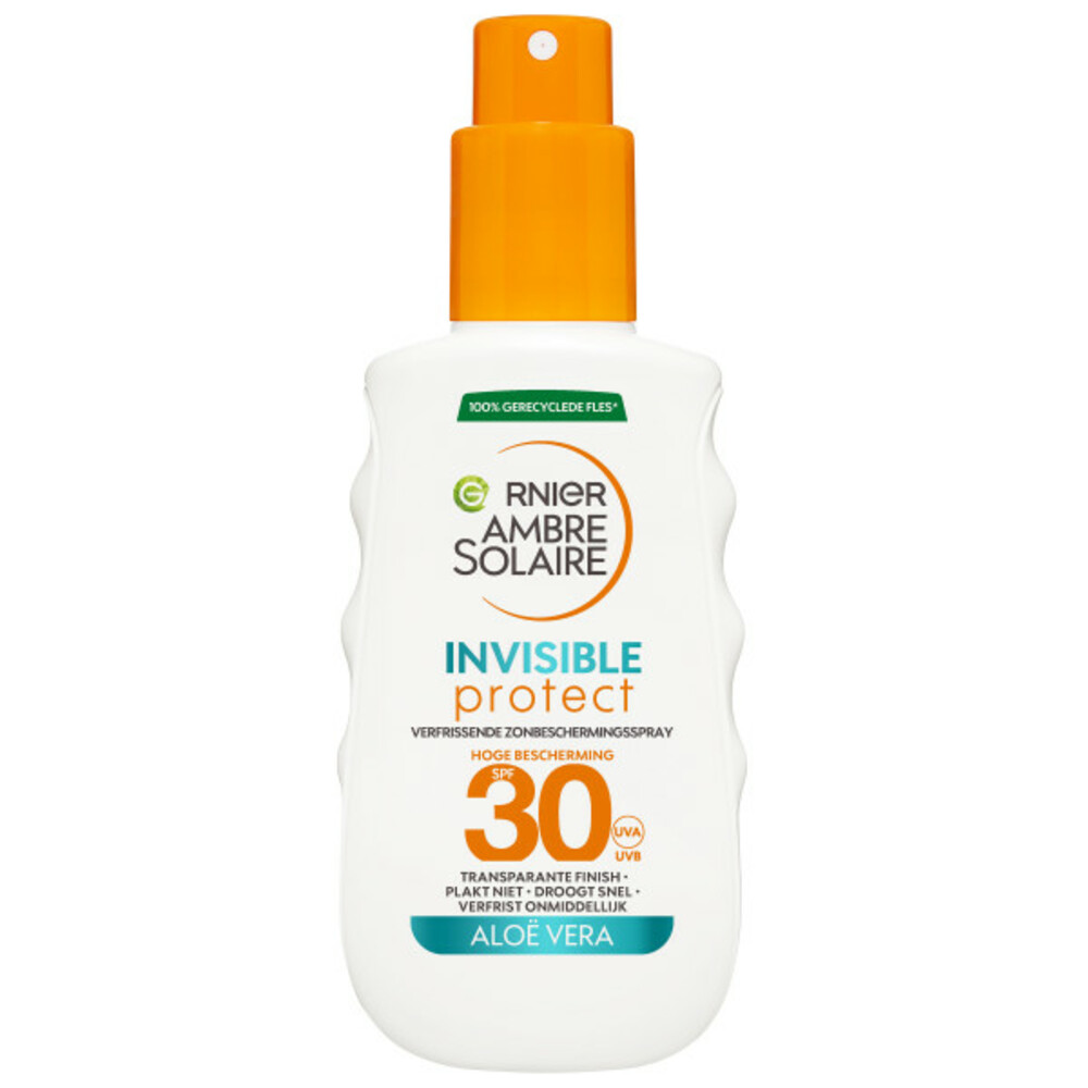 Product afbeelding van Garnier Ambre Solaire Invisible Protect Zonnebrandspray - SPF 30 - 150 ml