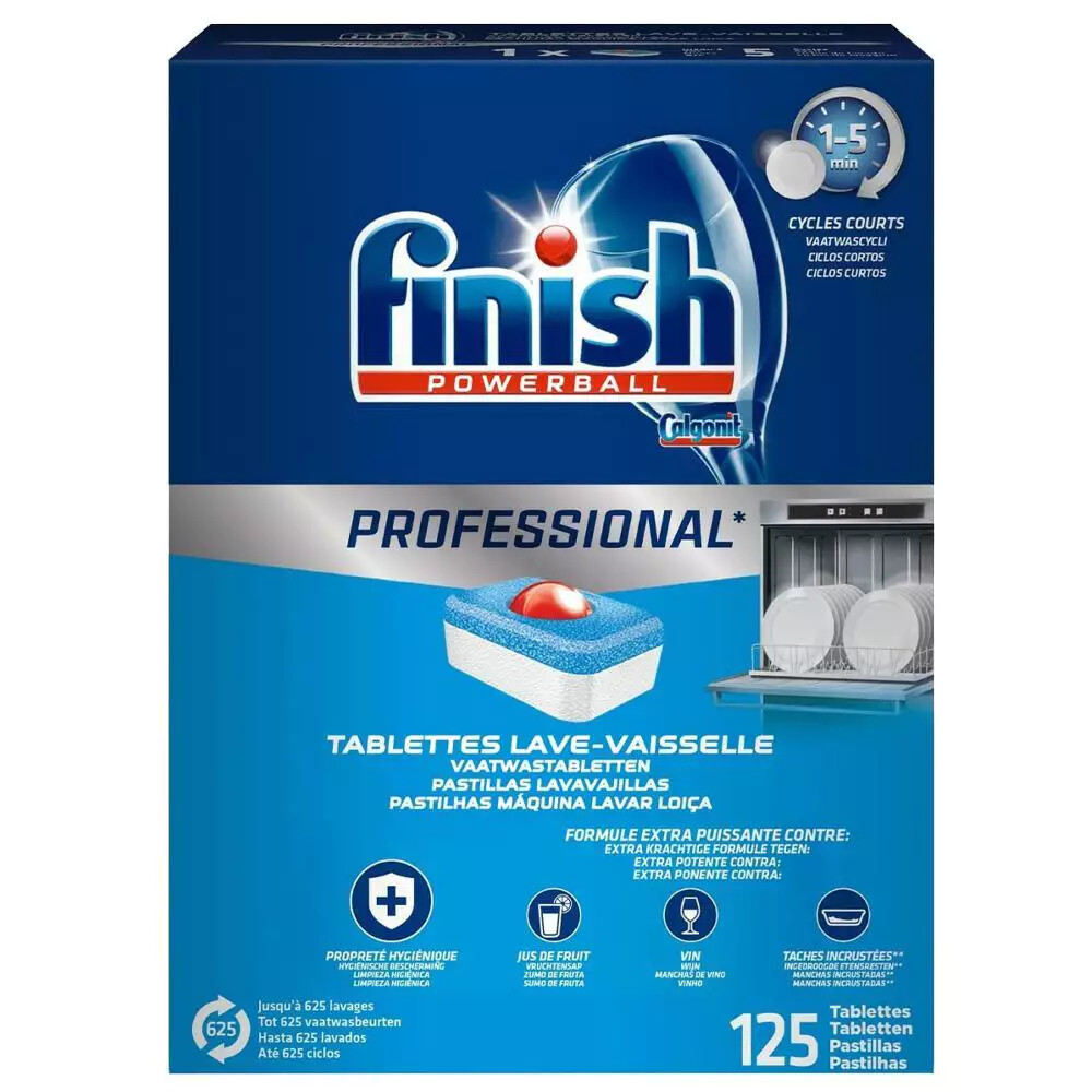 Product afbeelding van Finish vaatwastabletten Professional Powerball - 125 stuks