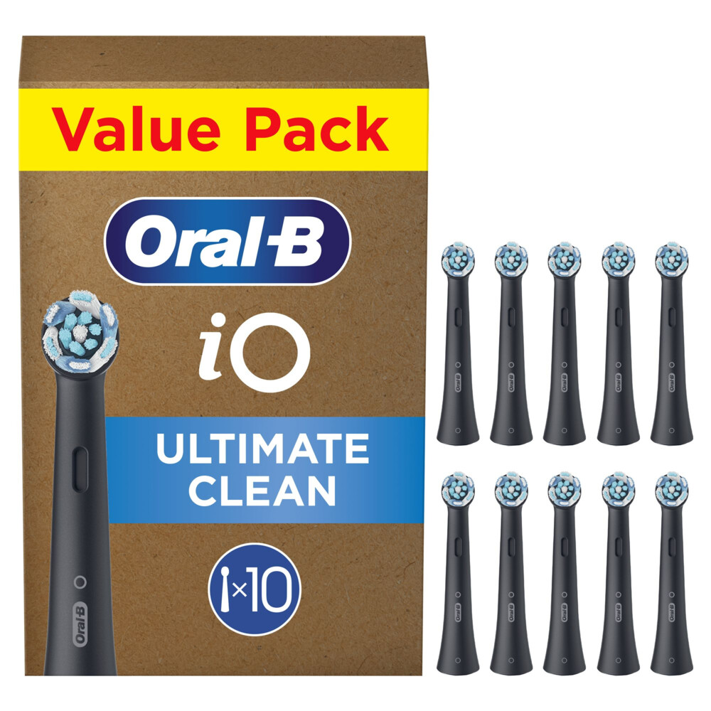 Product afbeelding van Oral-B iO Series Ultimate Clean opzetborstels - CrissCross - zwart - 10 stuks
