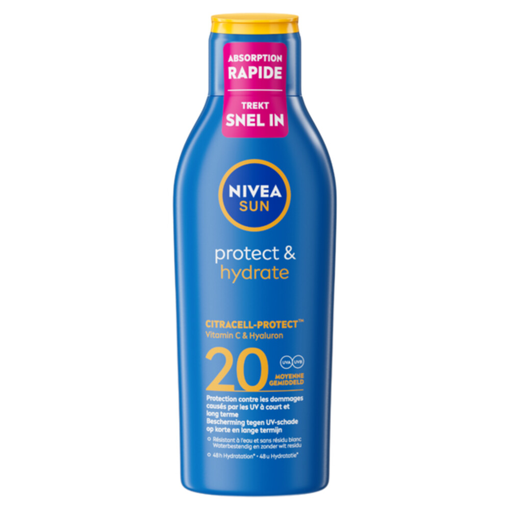 Product afbeelding van NIVEA SUN Protect & Hydrate zonnebrand SPF 20 - 200 ml