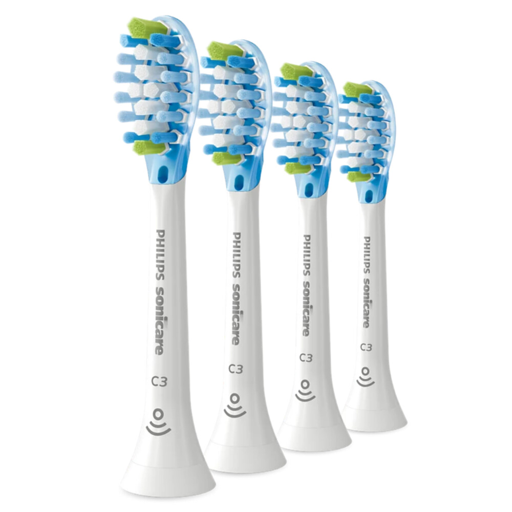 Product afbeelding van Philips Sonicare Premium Plaque Defence C3 opzetborstels - wit - 4 stuks