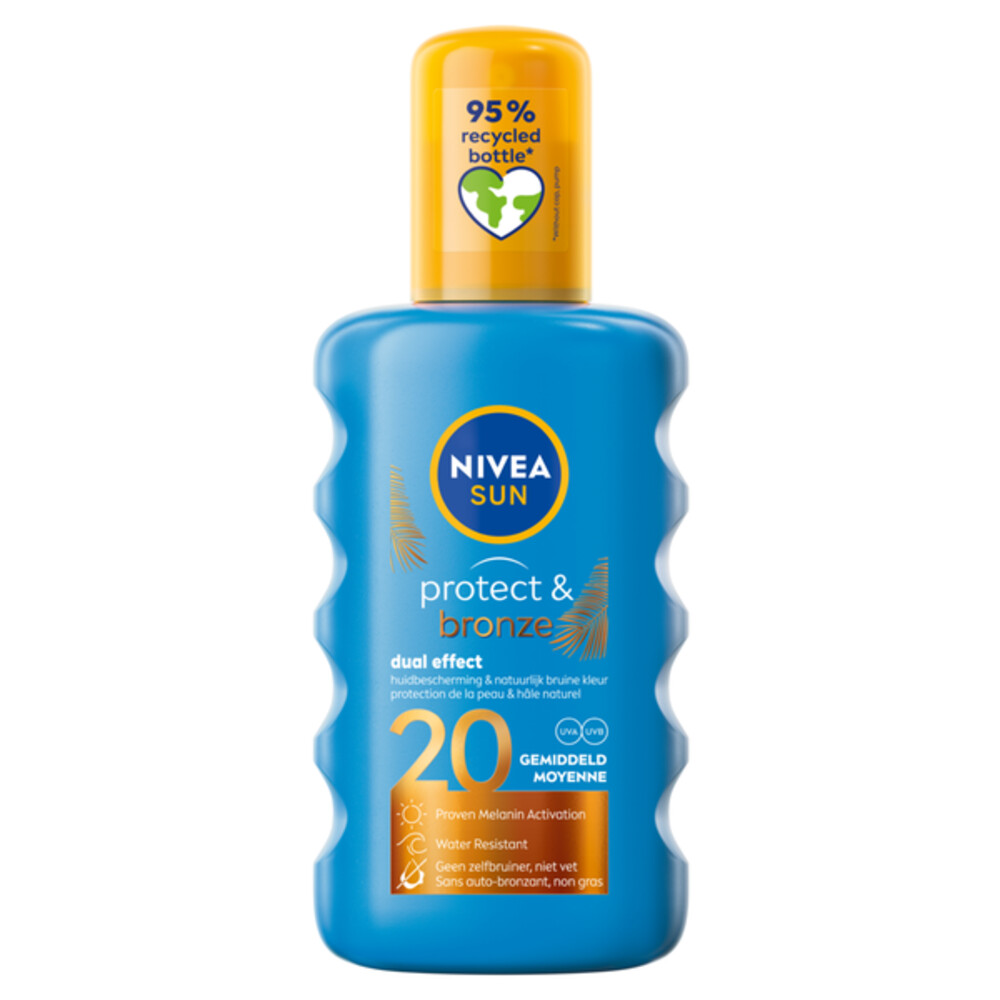Product afbeelding van NIVEA SUN Protect & Bronze Zonnebrandspray - SPF 20 - 200 ml
